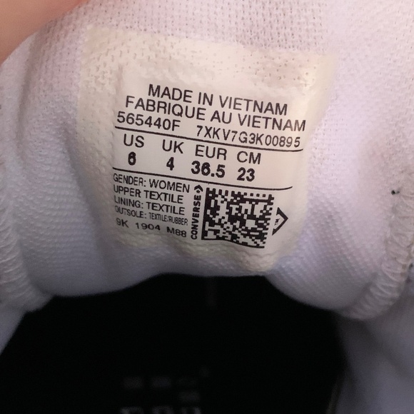 Converse Chuck Taylor All Star Ox "All Of The Stars" Women's Shoes White-Black 6 - Picture 10 of 10